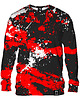 bluza bez kaptura damska Bluza Bez Kaptura Damska DR.CROW Marble Black Red