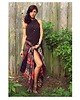 topy damskie Top boho   handmade czekoladowy brąz