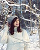 czapki damskie Szara czapka beanie z wełną melanż
