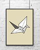 plakaty POSTER - ptak ORIGAMI - 30x40 cm