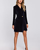 sukienki mini damskie Sukienka żakietowa-granatowa(M-562)