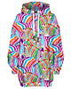 bluza z kapturem damska Bluza Oversize Tunika DR.CROW Zebra