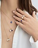 złote naszyjniki Wisiorek/DROPS/złocony/lapis lazuli