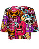 t-shirt damskie DR.CROW T-shirt Krótki CROP Dessert Monsters