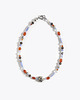 kolie Niebiesko-pomarańczowy naszyjnik z kamieni naturalnych