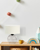 lampy do pokoju dziecka Szklana lampka nocna do pokoju dziecka z abażurem LUTON KIDS