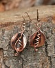 kolczyki wire wrapping Kalie miedzianki