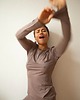 bluzki z długim rękawem damskie LONGSLEEVE STOCKHOLM cappuccino