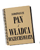 notatniki i albumy Pan i władca  ...,  z ekologicznego papieru