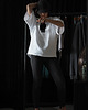 t-shirt damskie T-shirt oversize muślin BIAŁY