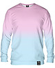 bluzy męskie Bluza Bez Kaptura Męska DR.CROW Ombre Pink Blue