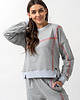 bluza bez kaptura damska Bluza damska"MEGAN" szara