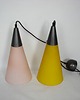 lampy wiszące Podwójna lampa wisząca, Solken, lata 70
