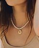 chokery Choker z kremowego koralu