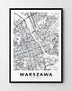 plakaty Plakat Mapa Warszawy