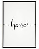 plakaty Plakat, grafika Home - napis