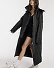 płaszcze damskie Parka Longline Hoodie Oversize czarna