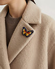 broszki Motyl - ręcznie haftowana broszka