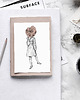grafiki i ilustracje Peonia. Ilustracja tuszem i akwarelą.
