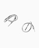 kolczyki srebrne Kolczyki ECLISS Double Hoops -SILVER
