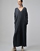 sukienki maxi damskie Sukienka lniana czarna