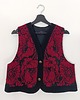 kamizelki damskie Wełniana kamizelka S-M, z ludowej tkaniny