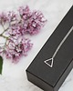 naszyjniki - inne Rhodium Plated Open Triangle Necklace