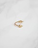 pierścionki - różne Raw Brass Leaves Ring
