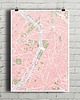plakaty Paryż - plakat kartograficzny