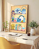 plakaty Półka w stylu ethno - plakat 50x70 cm