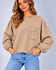 bluza bez kaptura damska Bluza Flavia Beżowa