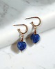 kolczyki z kamieniami Kolczyki serduszka LAPIS LAZULI : wyjątkowy prezent