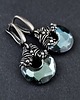 kolczyki wire wrapping Leśne refleksy - kolczyki wire wrapping