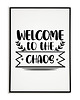 plakaty Plakat motywacyjny z napisami CHAOS