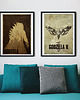 plakaty Godzilla - zestaw plakatów fine art giclee