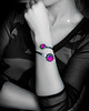 kolczyki wire wrapping Srebrna bransoleta amarant fuksja SULAMANI