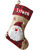 dekoracje świąteczne Skarpeta świąteczna IMIĘ Dekoracja Mikołaj