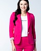marynarki damskie Marynarka damska Fuchsia Fever różowa z dresówki z podszewką