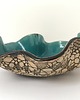 miski i misy Ceramiczna artystyczna misa z koronką