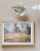 obrazy Akwarela Zachód słońca oryginalny obraz 300g 32x46 cm
