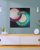 obrazy Słońce i Księżyc 80x80 Abstrakcja do domu