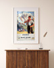 grafiki i ilustracje PLAKAT Mont Blanc, retro poster góry, Francja