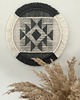 makramy Geometryczna makrama Aztec grafit