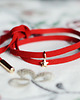 bransoletki skórzane Mini red twinkle