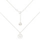 chokery Srebrny choker pancerka z palmami
