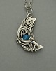 wisiory Wisiorek księżyc niebieski apatyt wire wrapping