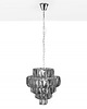 lampy wiszące Żyrandol lampa Cristal szara szkło 50cm