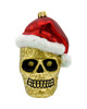 ozdoby choinkowe Bombka choinkowa: Czaszka Halloween w czapce Świętego Mikołaja