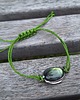 bransoletki wire wrapping Labradoryt na lato   - bransoletka sznurkowa