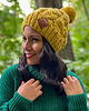 czapki damskie Czapka Handmade Joy Pikantna Musztarda